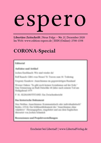 espero - Libertäre Zeitschrift, Nr. 2 (Dez. 2020)